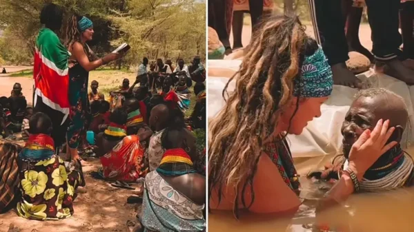 Tribo ouve sobre Jesus e é batizada em buraco